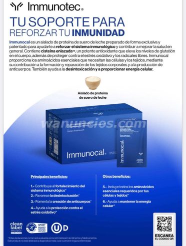 immunocal hoy en espana disponible original