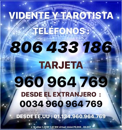 Vidente tarotista y médium casi gratuita barata efectivo