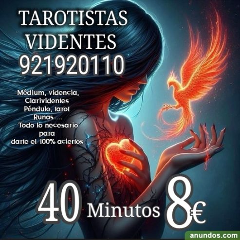 Consulta de tarot videntes 40 minutos 8 euros