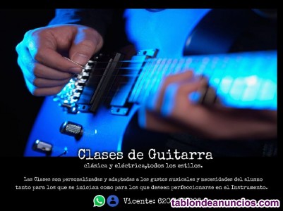 Clases de guitarra en Ciudad Real capital.