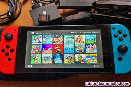 Nintendo switch v1 flasheada mas 256g sd