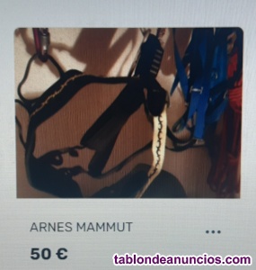 Vendo Arnes Mammut para escalada