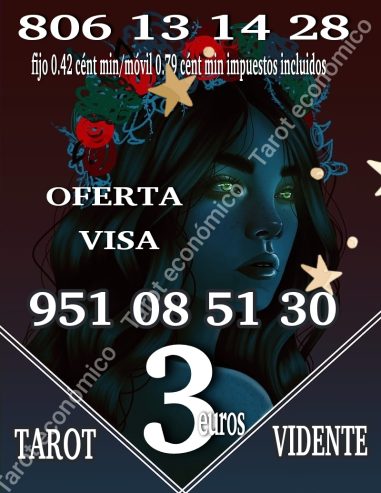 Oferta Visa tarot y videntes 3 euros