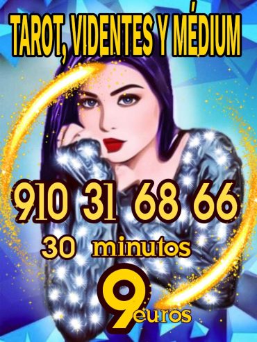 Tarot ,videntes y médium 30 minutos 9€