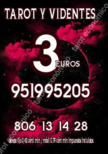 Tarot y videntes economico 10 minutos 3 euros