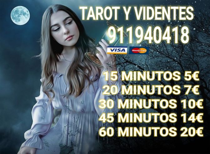 TAROT, VIDENTES Y MÉDIUM 15 MINUTOS 5 EUROS