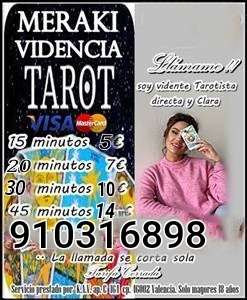 Tarot y videntes Meraki 15 minutos 5€