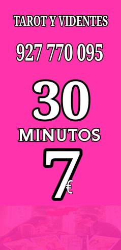 30 minutos 7€ tarot y videncia