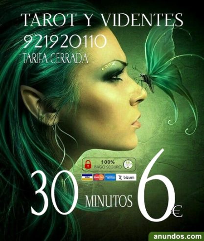 Tarot y videntes 30 minutos 6 euros visa o bizum