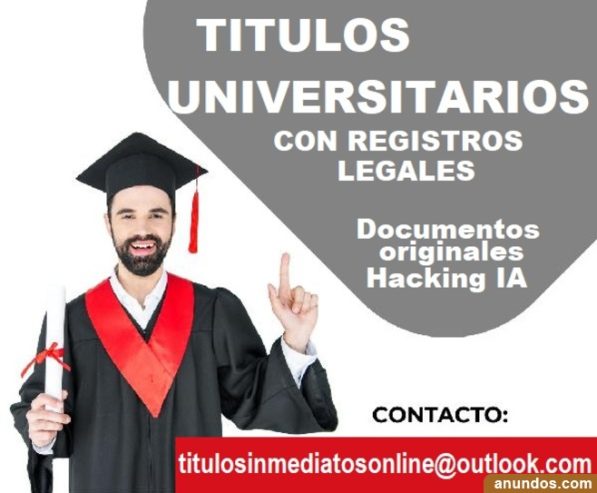 Titulos universitarios legalizados registrados