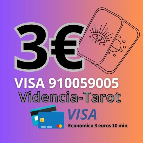 Tarot 3 euros 10 min 910059005 VISA.