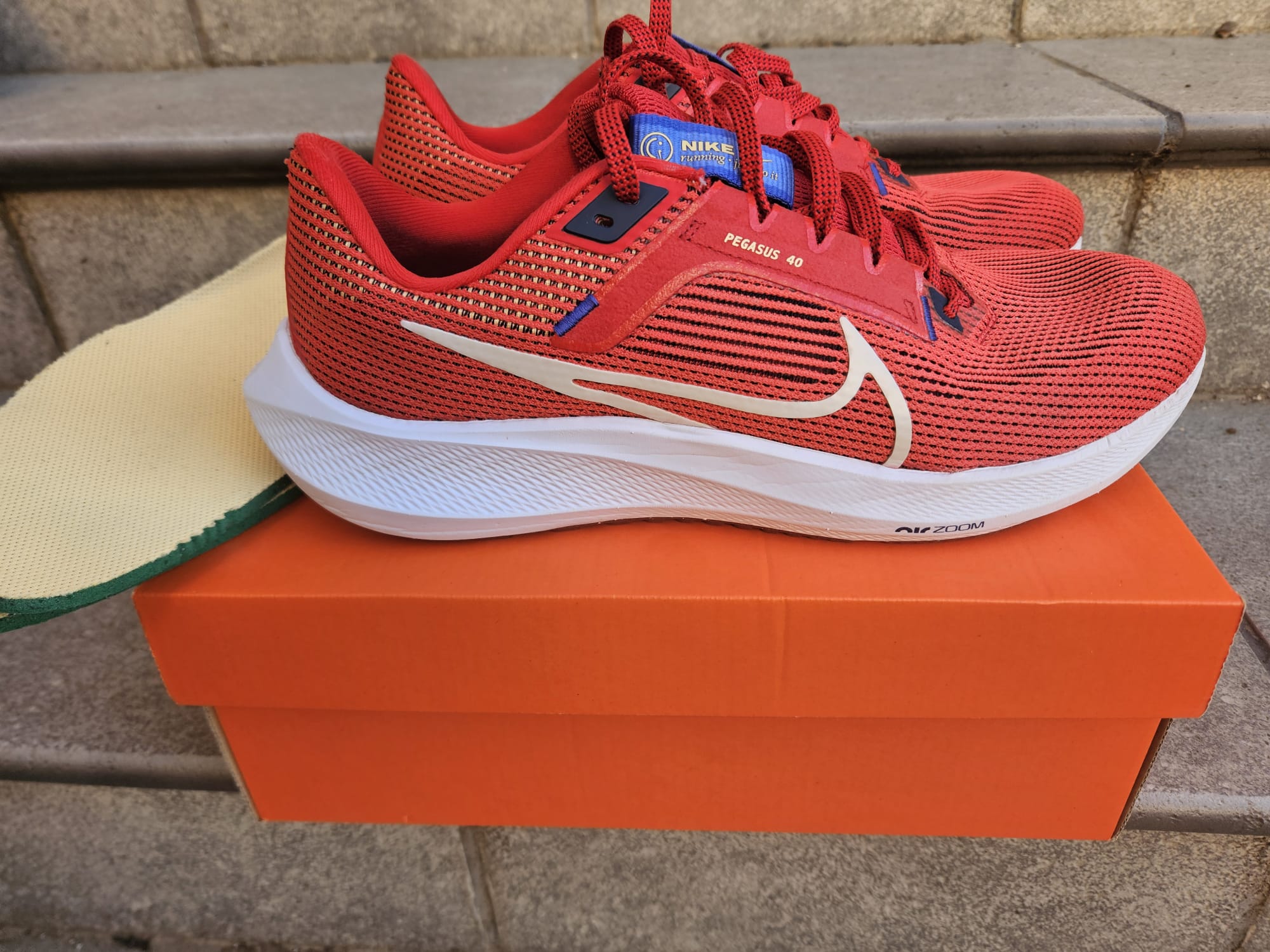 Nike PEGASUS 40. Hombre rojas. Como nueva
