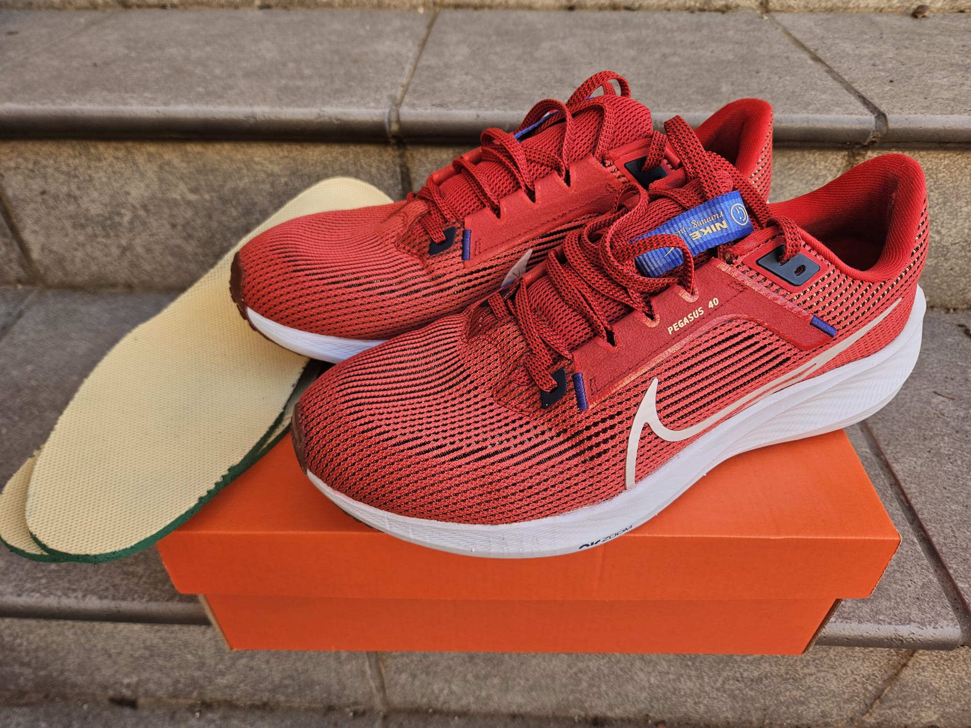 Nike PEGASUS 40. Hombre rojas. Como nueva